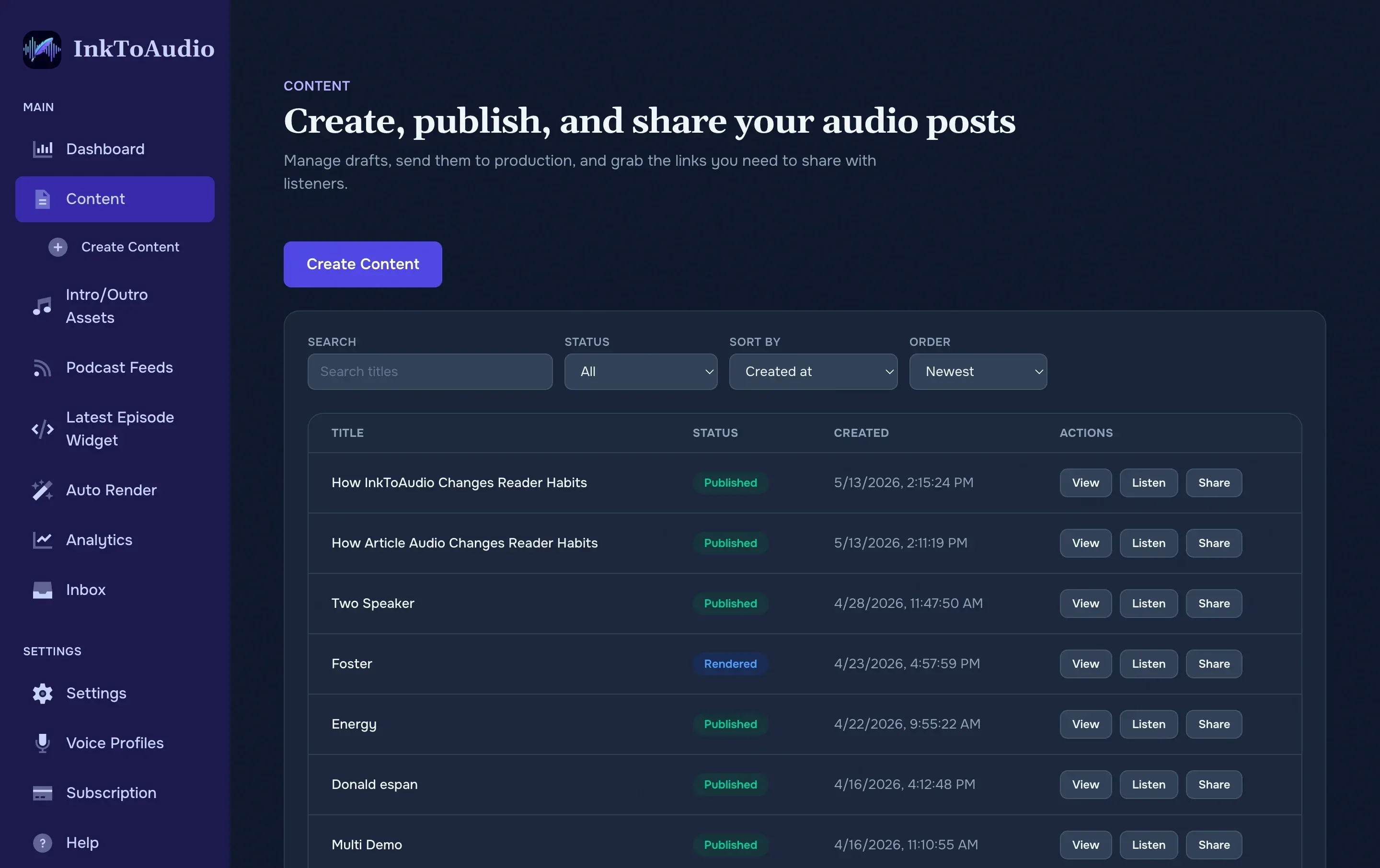 Content library