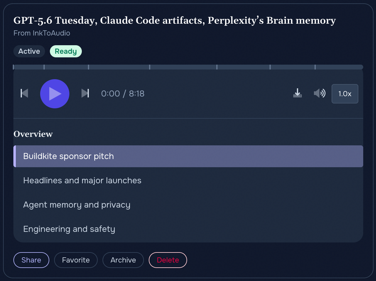 Episode player on the web